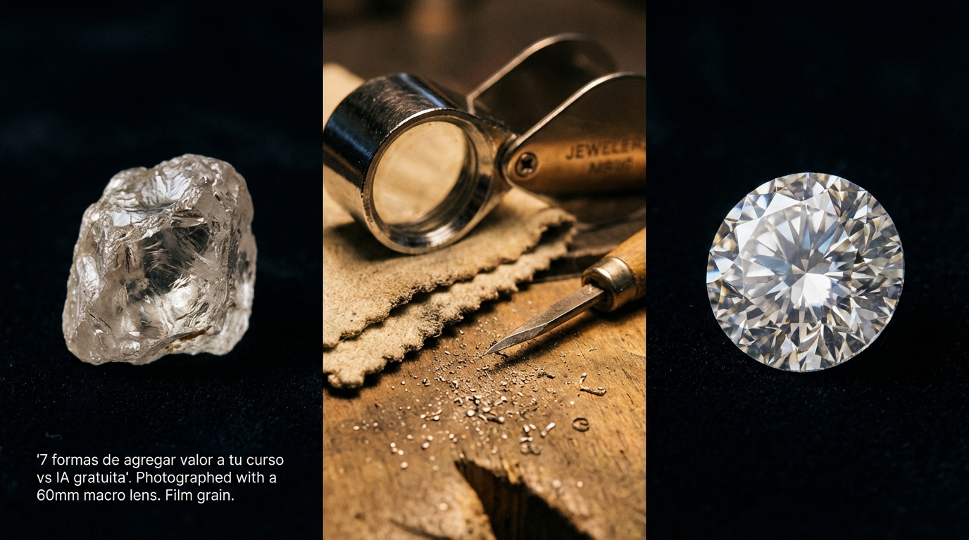 7 formas de agregar valor a tu curso vs IA gratuita