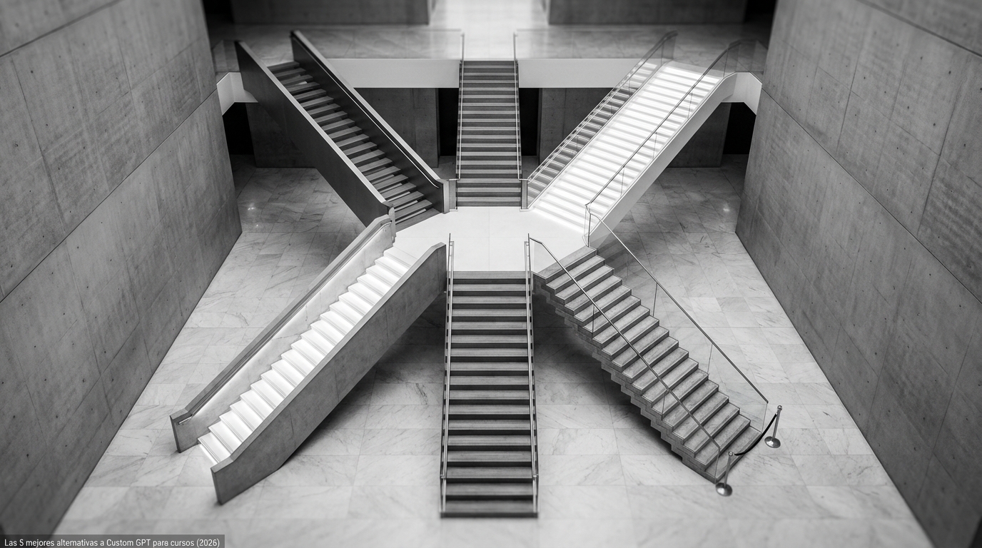 Las 5 mejores alternativas a Custom GPT para cursos (2026)