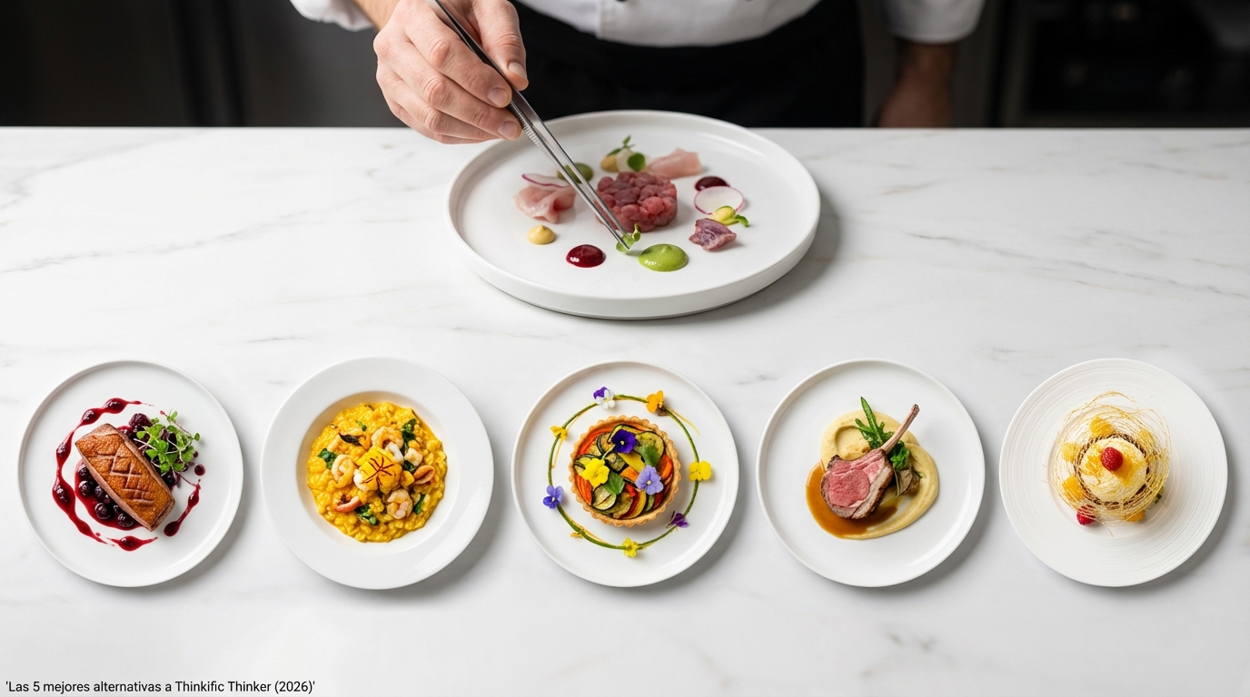 Las 5 mejores alternativas a Thinkific Thinker (2026)