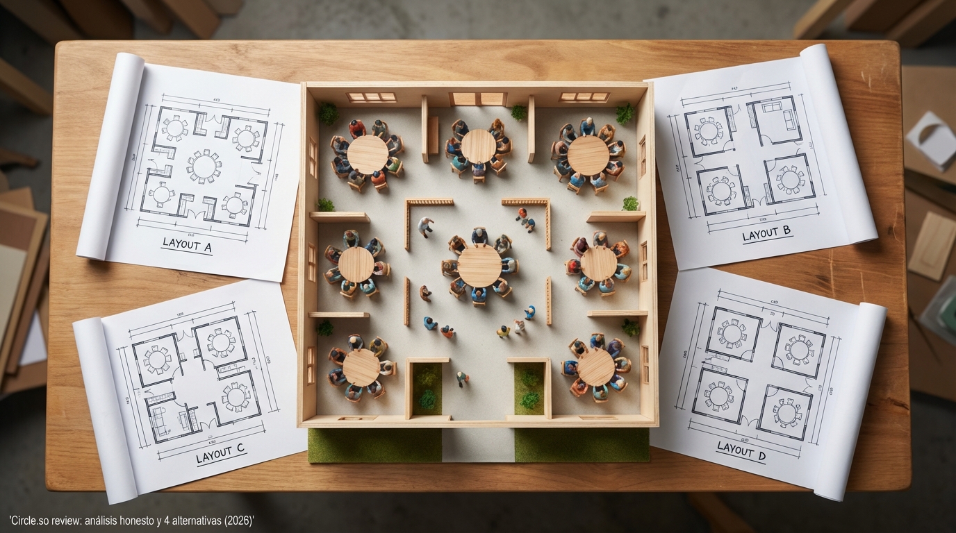 Circle.so review: análisis honesto y 4 alternativas (2026)
