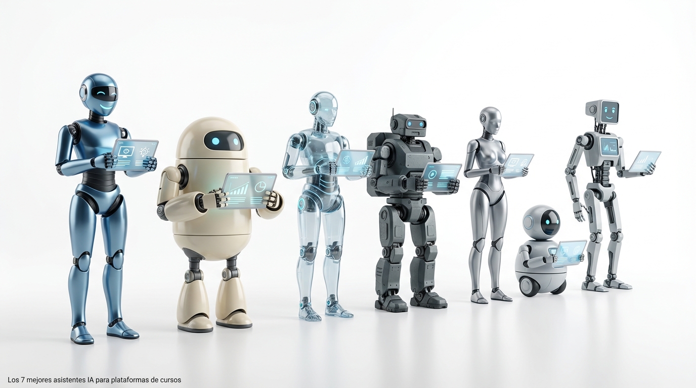 Los 7 mejores asistentes IA para plataformas de cursos