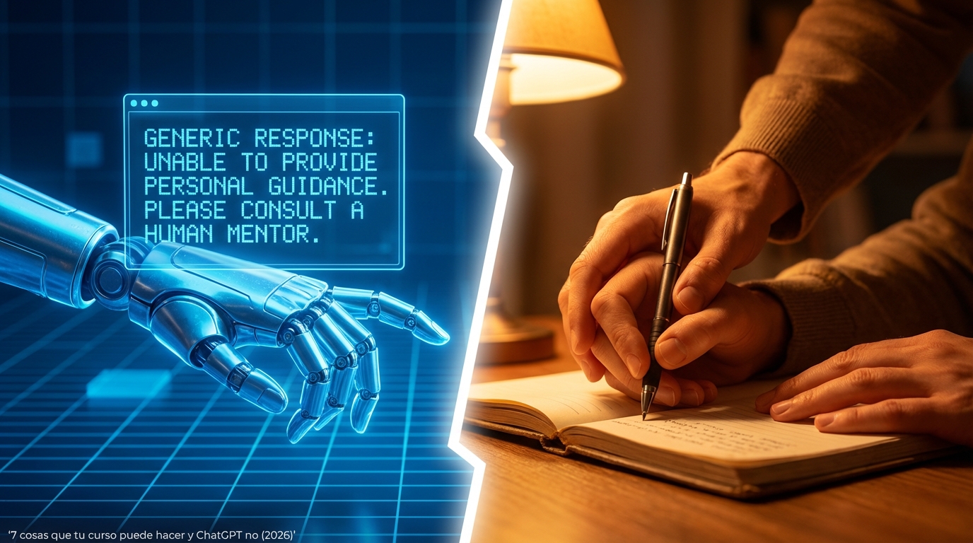 7 cosas que tu curso puede hacer y ChatGPT no (2026)