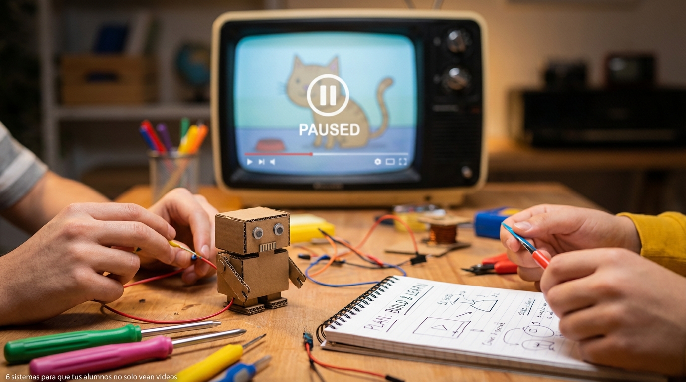 6 sistemas para que tus alumnos no solo vean videos