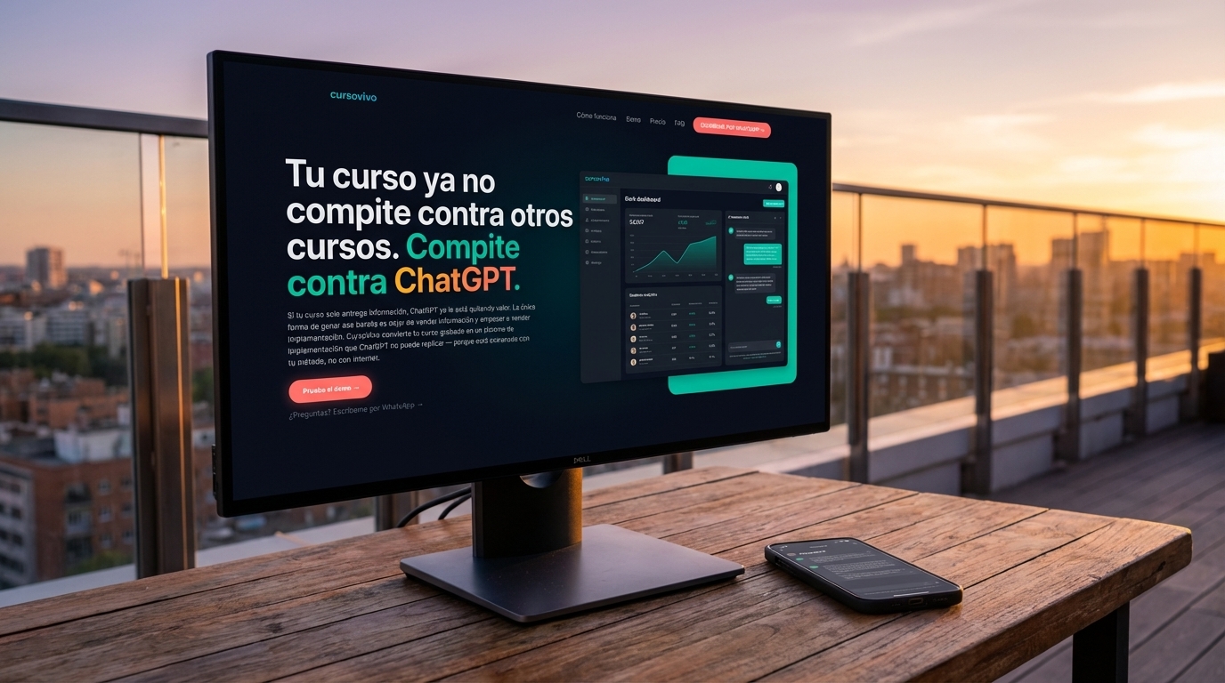 cómo agregar valor a un curso que compite con IA gratuita