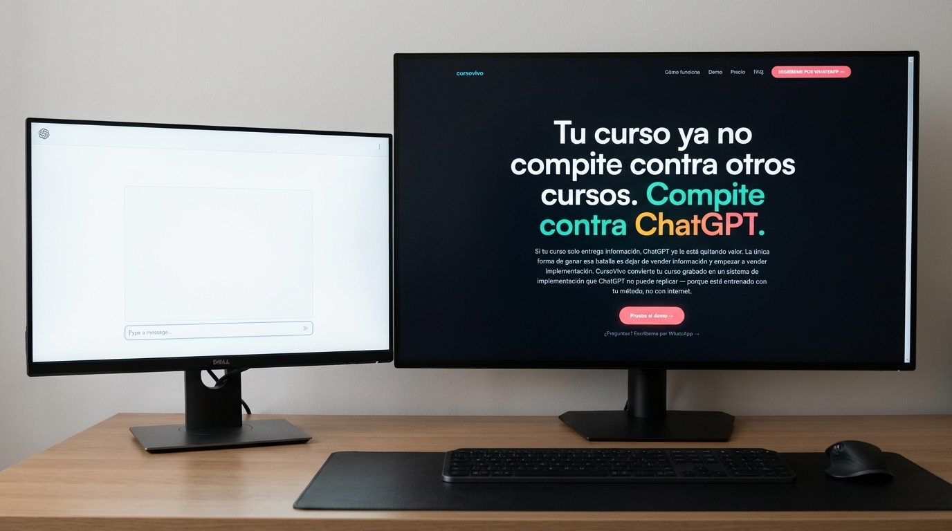 diferencia entre chatbot y sistema de implementación para cursos