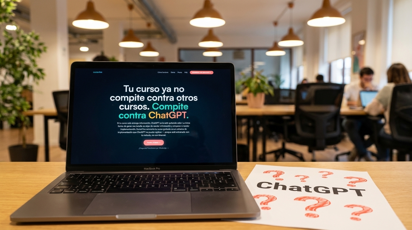 cómo competir con ChatGPT vendiendo cursos
