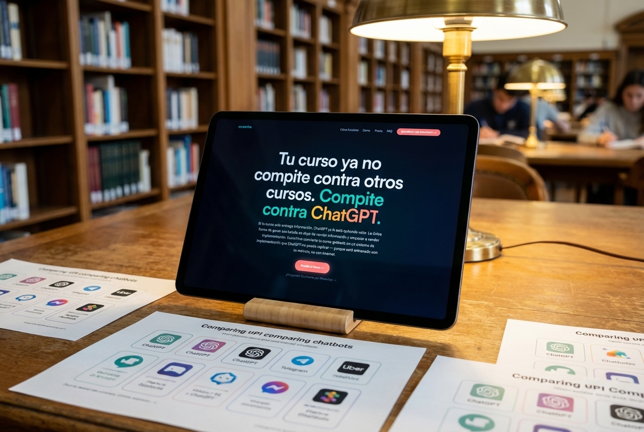 chatbot para cursos online en español