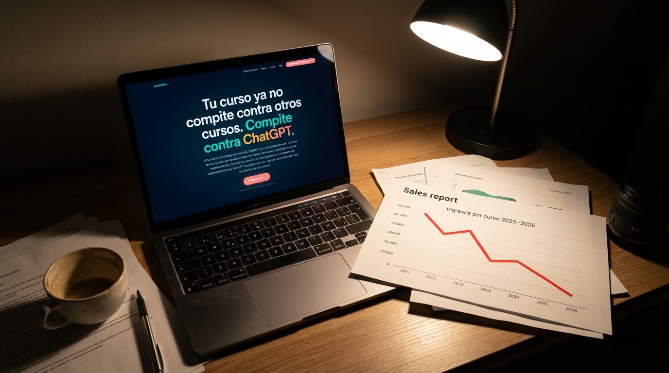 ventas de cursos bajaron por ChatGPT